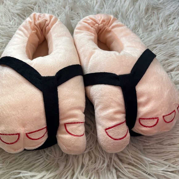 Flip Flop Cartoon Feet Slippers Womens 6-9 - Picture 5 of 5